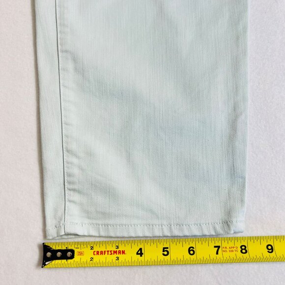 Talbots Women's Stretch Mint Green Stretch Cropped Jeans Size 46x29 - Picture 10 of 10